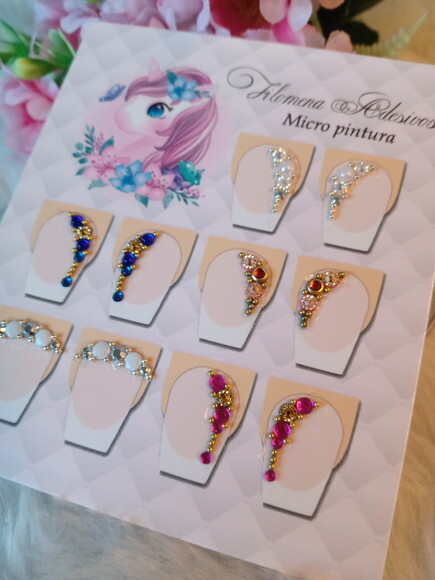 Jóias para Unhas , 5 Pares.