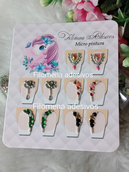 Jóias para Unhas , 5 Pares.