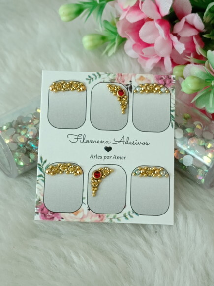 Jóias para Unhas, 3 Pares.