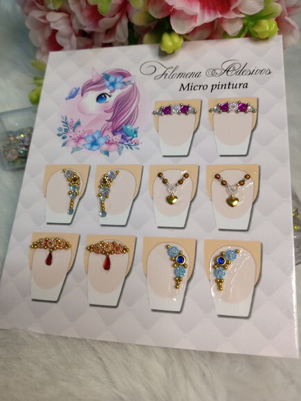 Jóias para Unhas, 5 Pares.