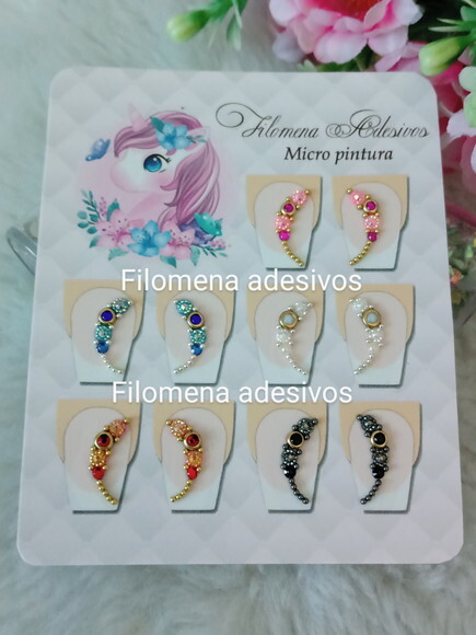 Jóias para Unhas,5 Pares