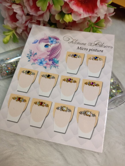 Jóias para Unhas, 5 Pares.