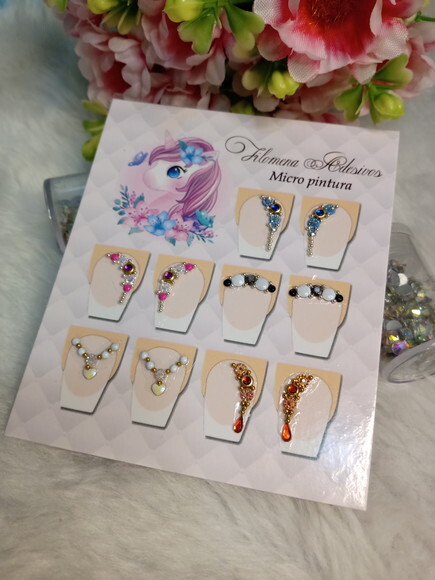 Jóias para Unhas,5 Pares.