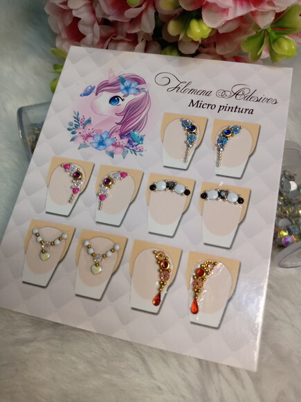 Jóias para Unhas,5 Pares.