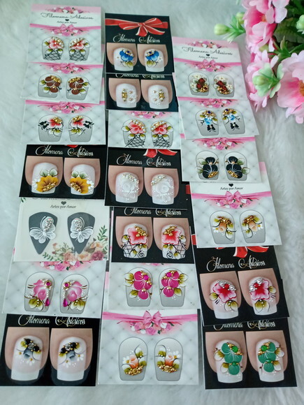 Kit 20 Pares, Unhas