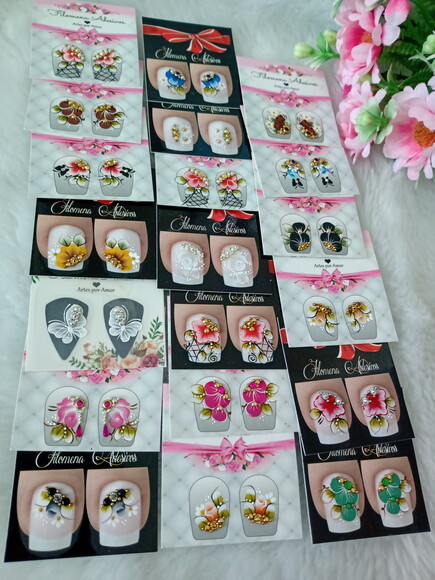 Kit 20 Pares, Unhas