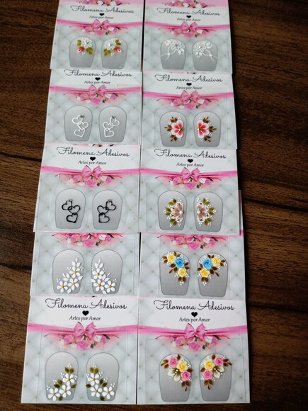 Kit 30 Filhas Únicas, para Unhas Naturais.