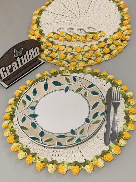 Kit Jogo Americano em Crochê