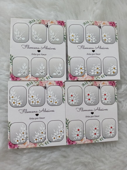 Kit, Adesivos, Unhas Naturais.