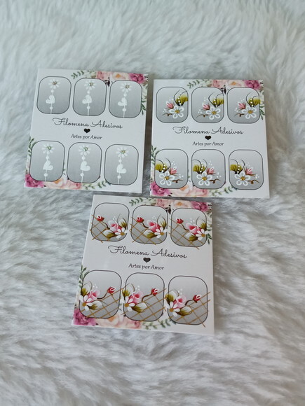 Kit, Adesivos, Unhas Naturais.