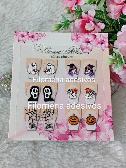 Adesivos De Cartoon / Unhas M Ao Alongamento.