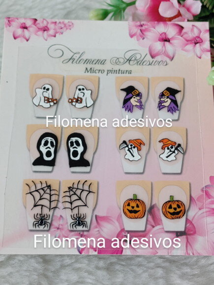 Adesivos De Cartoon / Unhas M Ao Alongamento.