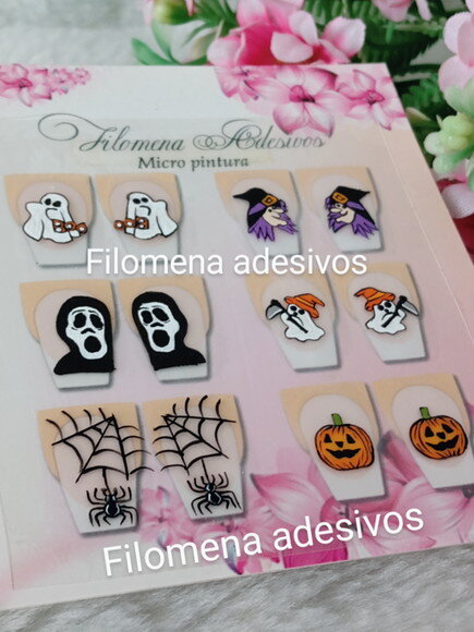 Adesivos De Cartoon / Unhas M Ao Alongamento.