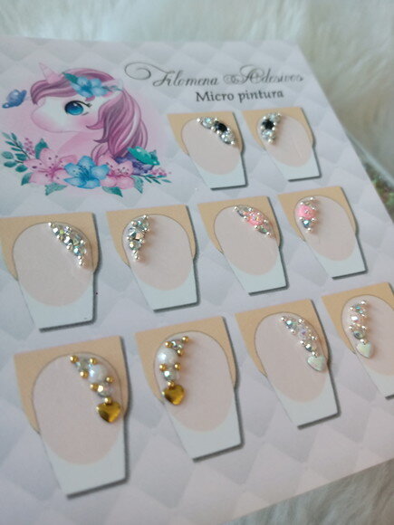 Adesivos de Jóias para Unhas , 5 Pares