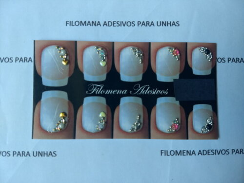 Adesivos de Jóias para Unhas , 5 Pares