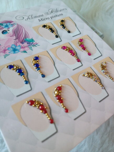 Adesivos de Jóias pra Unhas 5 Pares