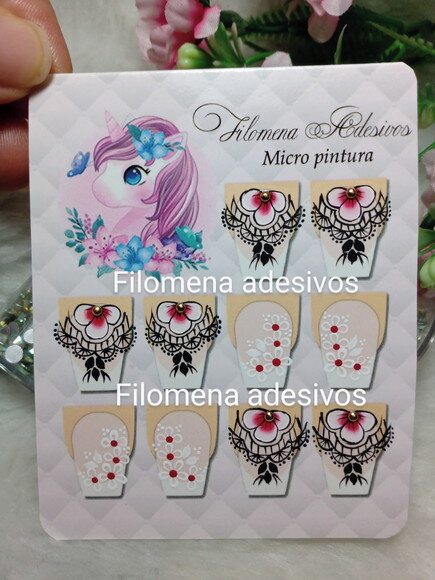 Adesivos de unhas, artesanais / unhas