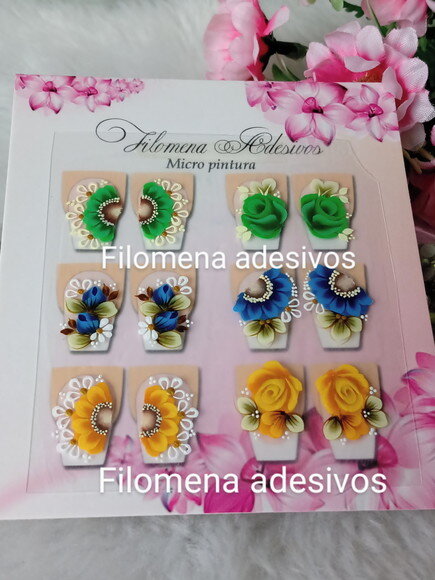 Adesivos Ones Troke, Unhas m ao Alongamento.