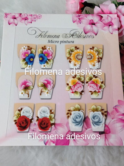 Adesivos Ones Troke, Unhas m ao Alongamento.