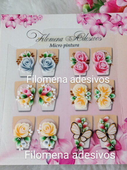 Adesivos Ones Troke, Unhas m ao Alongamento.