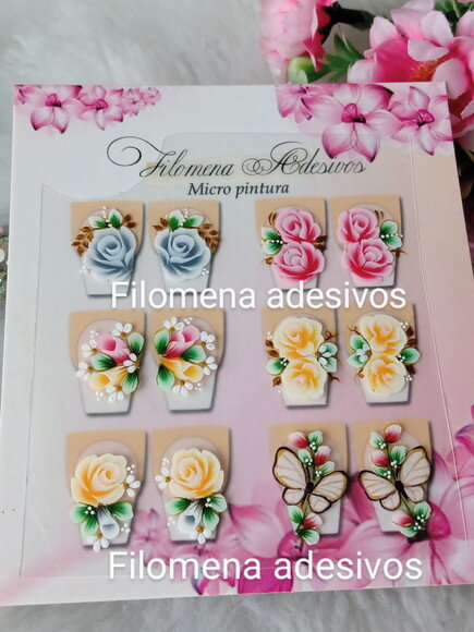 Adesivos Ones Troke, Unhas m ao Alongamento.
