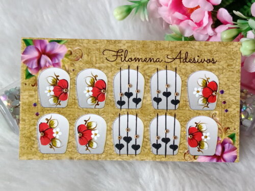 Adesivos para Unhas Naturais.