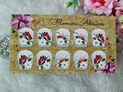 Adesivos para Unhas Naturais.