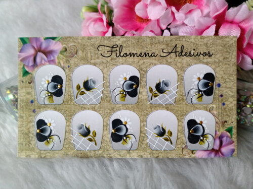 Adesivos para Unhas Naturais.