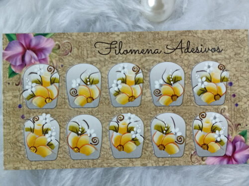 Adesivos para Unhas Naturais.