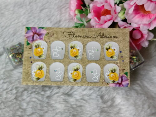 Adesivos para Unhas Naturais.