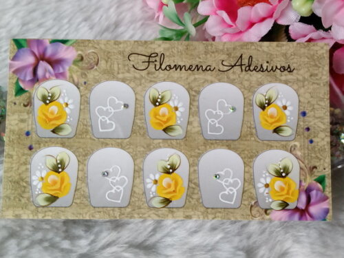 Adesivos para Unhas Naturais.
