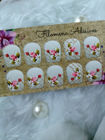 Adesivos para Unhas Naturais.