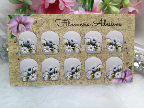 Adesivos para Unhas Naturais.