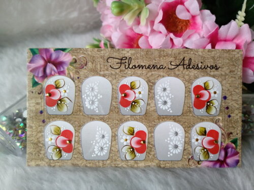 Adesivos para Unhas Naturais.