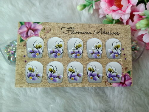 Adesivos para Unhas Naturais.