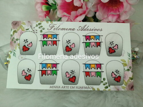 Adesivos para Unhas, P, m