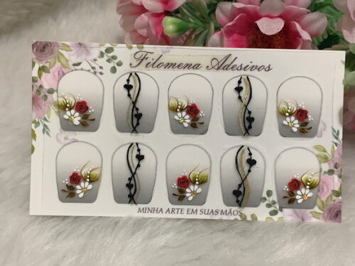 Adesivos Unhas Naturais.