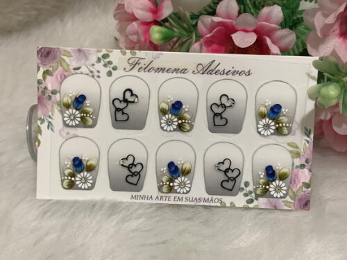 Adesivos Unhas Naturais.