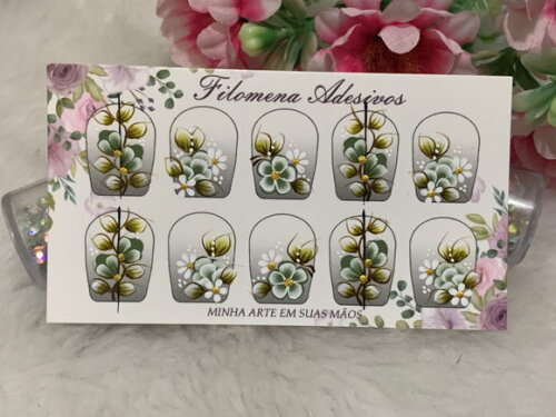 Adesivos Unhas Naturais.