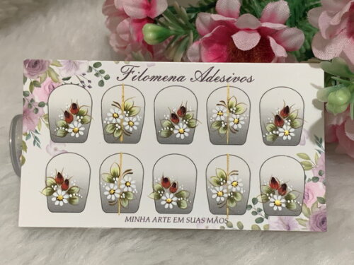 Adesivos Unhas Naturais.