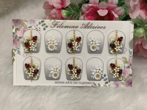 Adesivos Unhas Naturais.