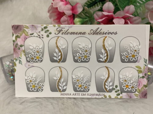 Adesivos Unhas Naturais.