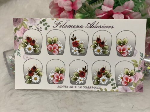 Adesivos Unhas Naturais.