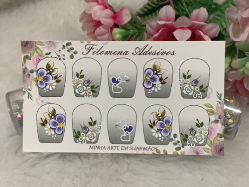 Adesivos Unhas Naturais.