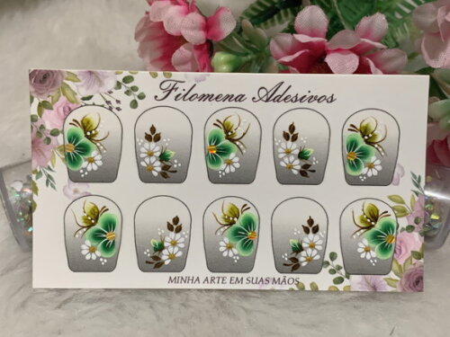 Adesivos Unhas Naturais.