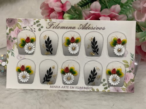 Adesivos Unhas Naturais.