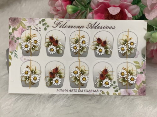 Adesivos Unhas Naturais.