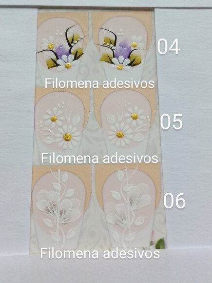 Adesivos, Unhas Naturais, Kit.