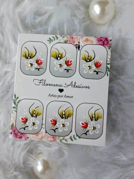 Adesivos, Unhas Naturais, Kit.