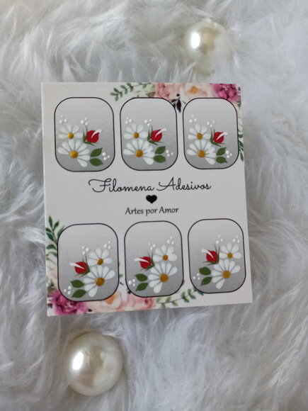 Adesivos, Unhas Naturais, Kit.